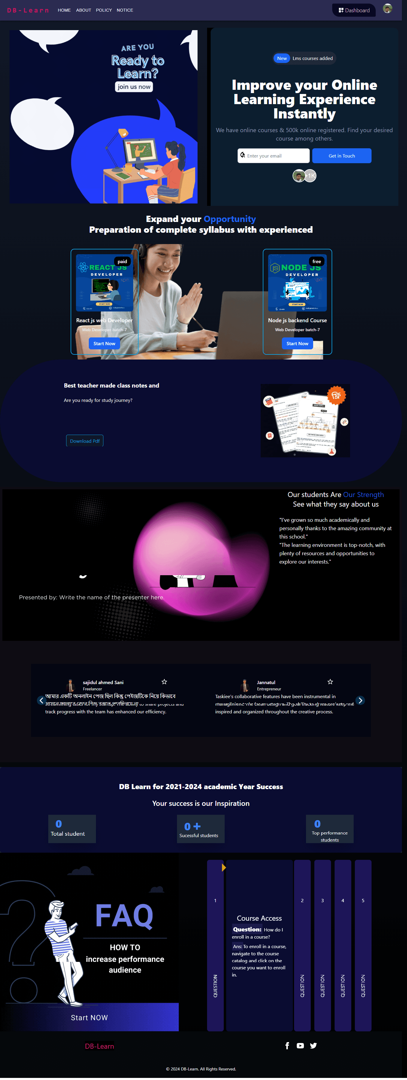 Learning Management System (LMS) project